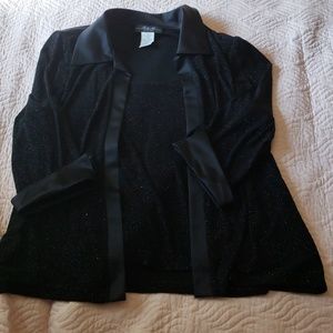 Black Sparkling Jacket/Shirt